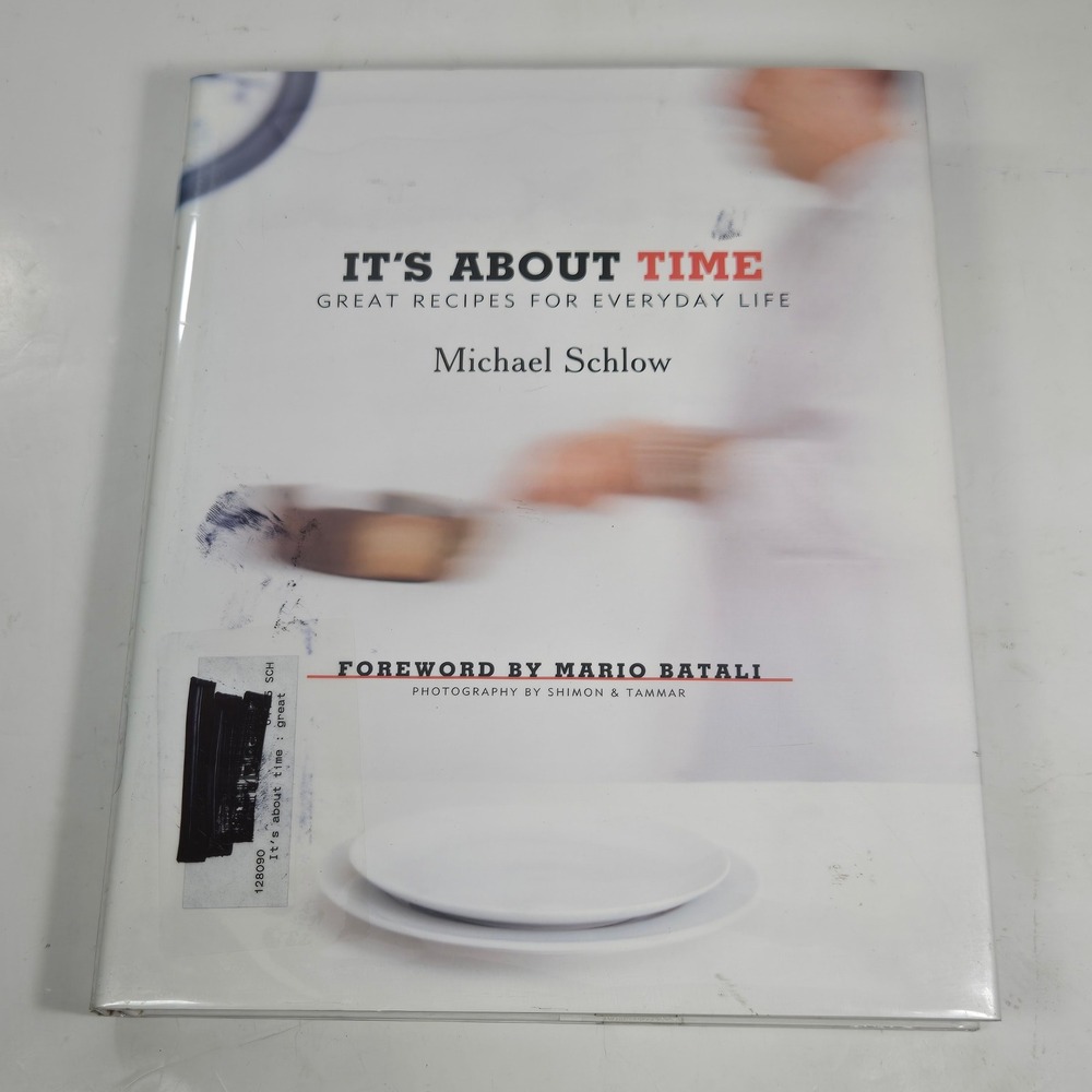 It's About Time Michael Schlow Cookbook FIRST EDITION Hardcover Mario Batali